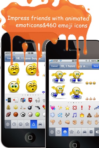 Animoticons+Emoji PRO for MMS & Facebook Text Messaging screenshot 2