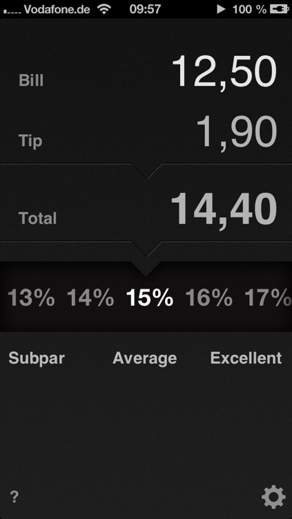 Tip calculator 'Tipping made easy'