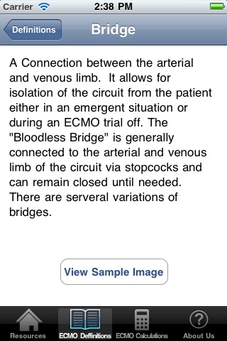 ECMO screenshot 2