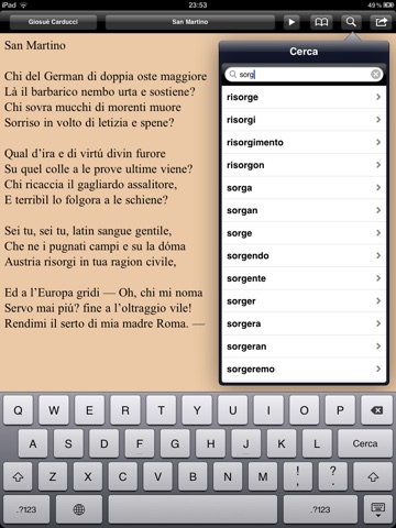 Risorgimento: Inni e poesie per iPad screenshot 2