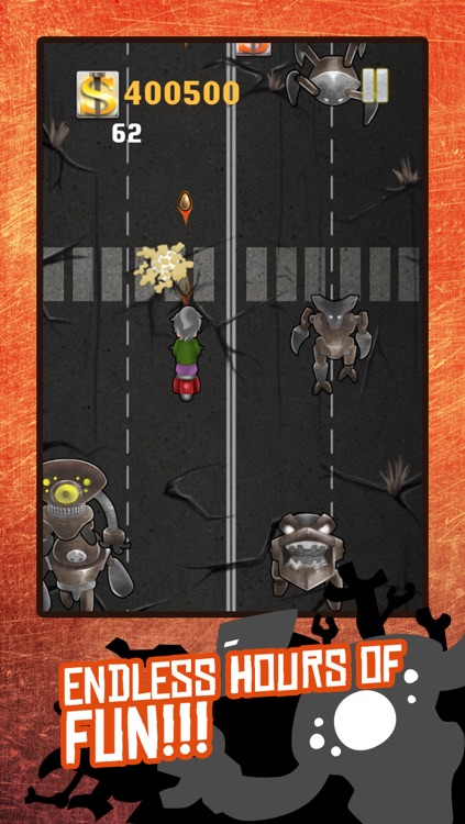 A Crazy Grandma Vs. Evil Robots Run - Save Harlem From Killer Robots screenshot-4