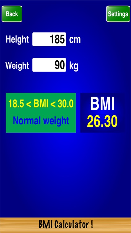 BMI Calculator !