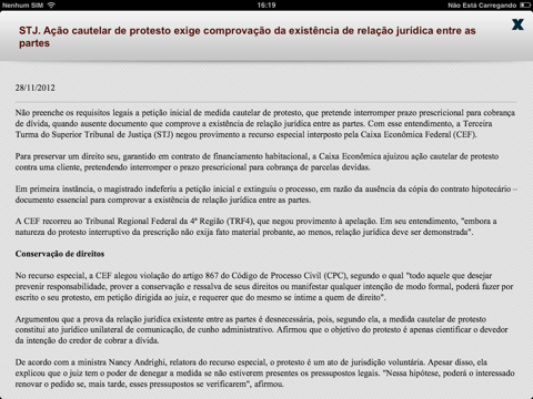 Código de Processo Civil - 3ª Edição (2013)  For iPad - Free screenshot 2