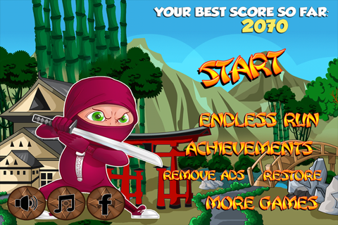 Dragon Eyes Ninja - Fierce Village Challenge Run Pro screenshot 3