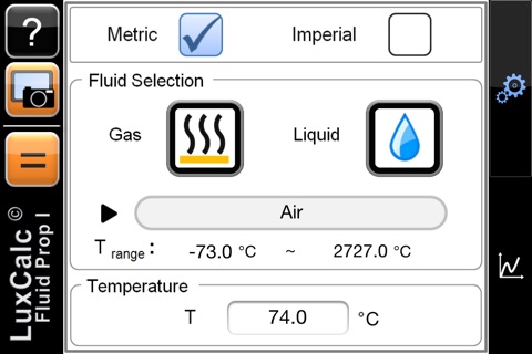 luxCalc Fluid Prop I Lite screenshot 2