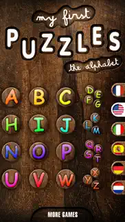 my first puzzles: alphabet - a free educational puzzle game for kids and toddlers for learning letter shapes - kid toddler app iphone screenshot 1