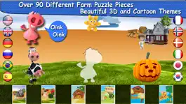 Game screenshot Farm Puzzle for Babies Free: Move Cartoon Images and Listen Sounds of Animals or Vehicles with Best Jigsaw Game and Top Fun for Kids, Toddlers and Preschool mod apk