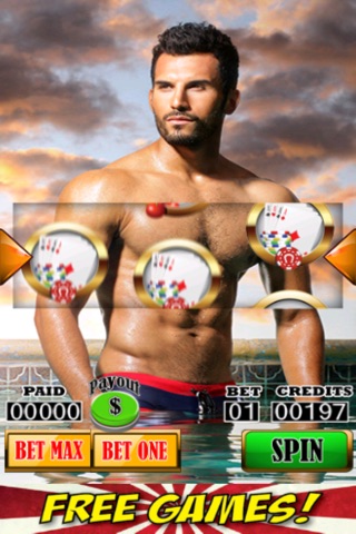 Arcade Casino Hot Men Slots Game - Vegas Style Slot Machine Pool Edition screenshot 2