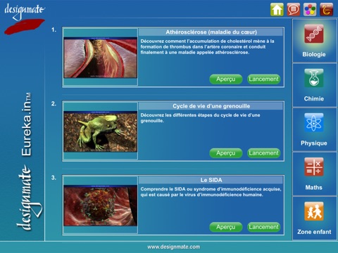 Eureka.in-French screenshot 2