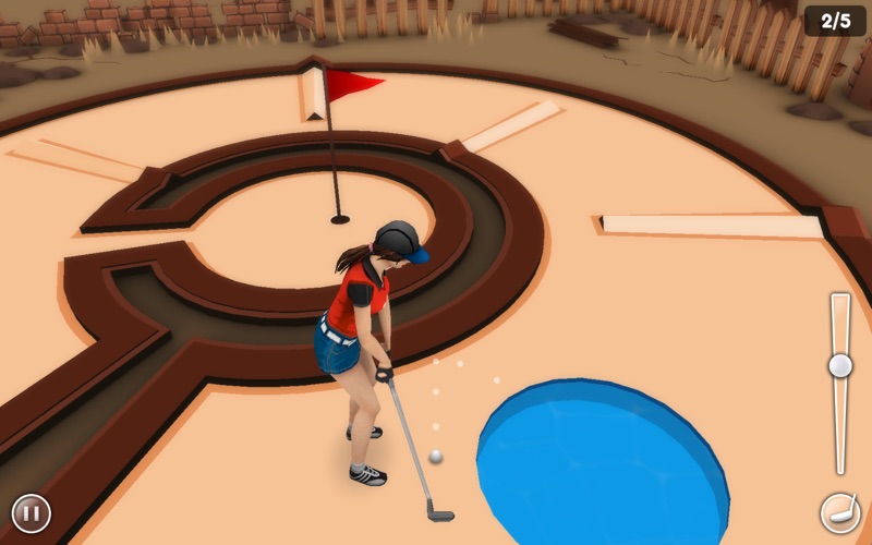 mini golf game 3d iphone screenshot 4