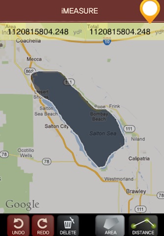 Finger Measure Free - Map Area & Distance Measurement screenshot 2