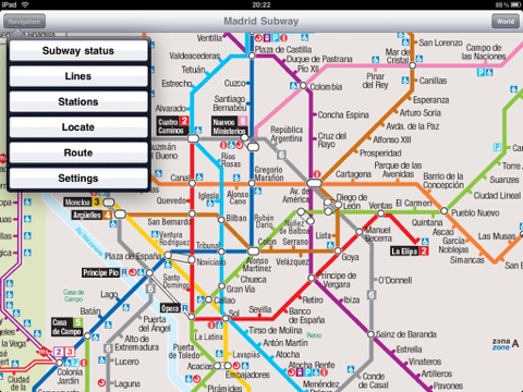 Madrid Subway for iPad screenshot 2