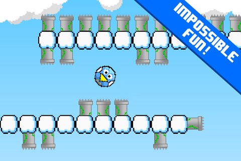 Blue Bird Bounce - Impossible Flappy Fun screenshot 2