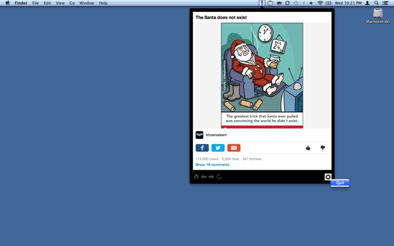 9GAG Menu Bar thumbnail 4