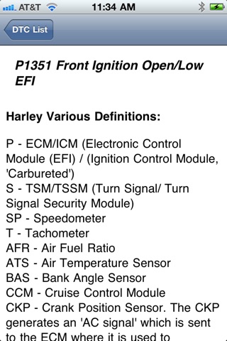 Harley DTC screenshot 3