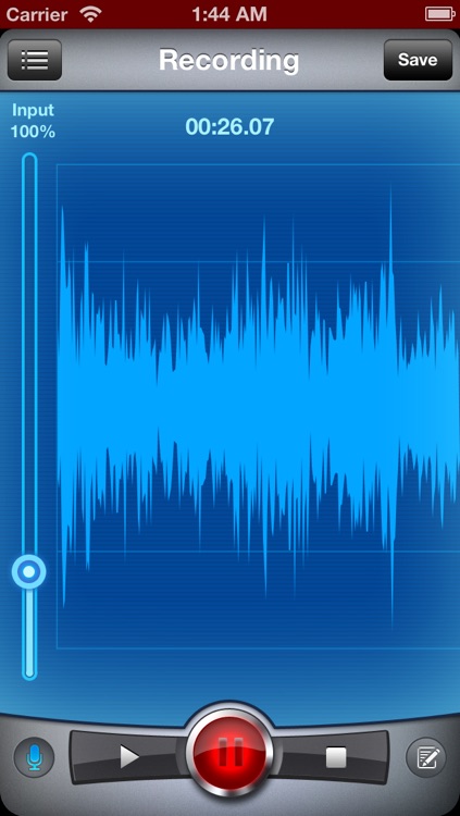 Recorder & Editor ~ iSaidWhat?! ~ Share audio to Twitter, Facebook, WiFi, Email, etc.
