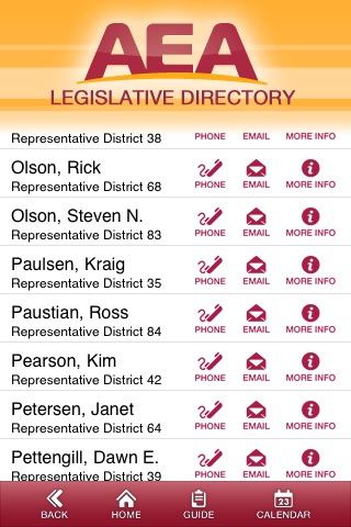 AEA - Legislative Guide screenshot 2