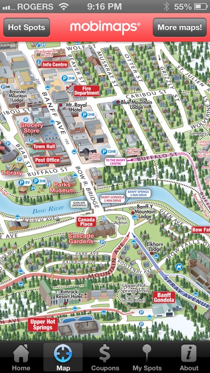 Banff Map