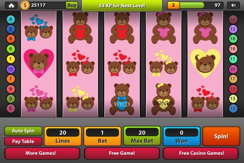 A Love Machine Casino - Valentine's Day Slots with Bonus Games screenshot 2