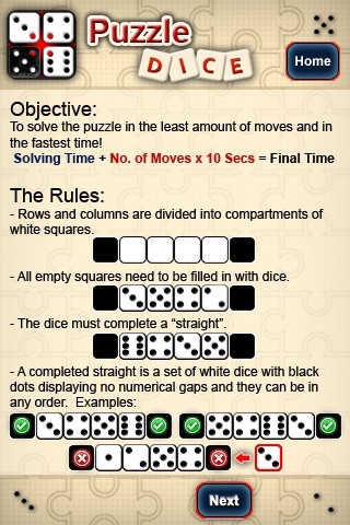 Puzzle Dice Lite screenshot 2