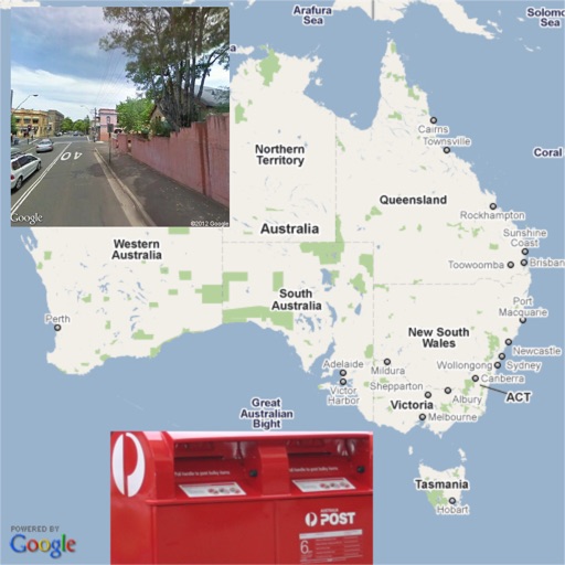 AU Australian Postcode Locations and Street View Images icon