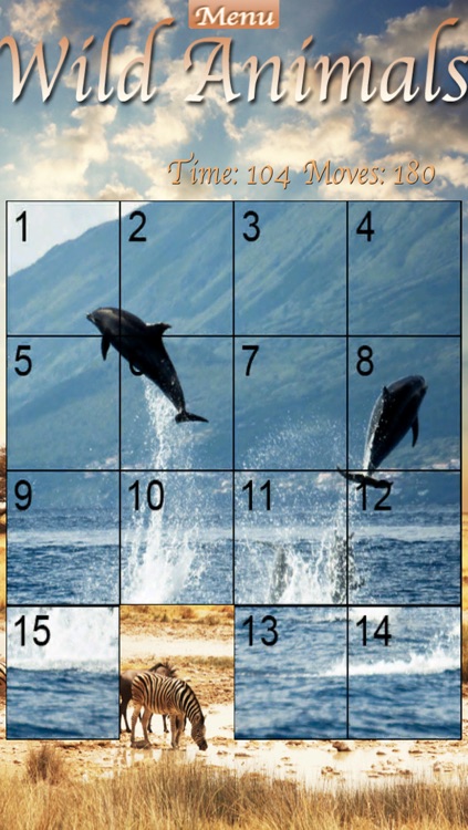 Wild Animals Slider Puzzle HD screenshot-3