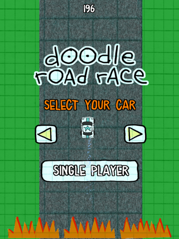 Screenshot #4 pour Voiture de course - gratuit amusant jeu de course (Doodle Road Race - A Fun Car Racing Game Free)