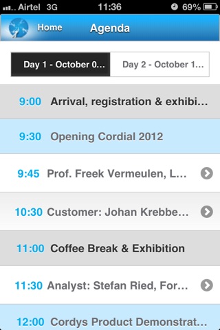 Cordial 2012 screenshot 2