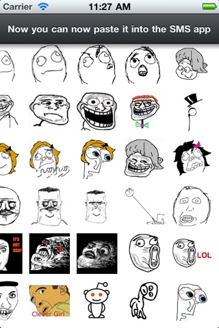 Rage Faces for SMS screenshot 2