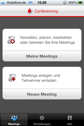 Vodafone Conferencing screenshot 3