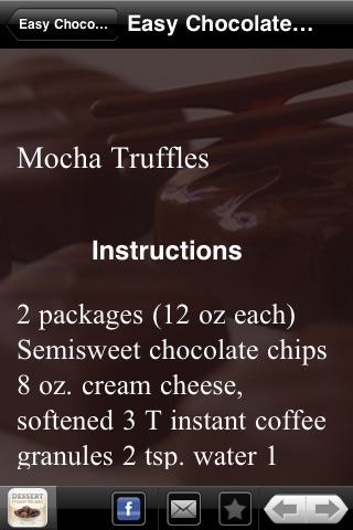 Easy Chocolate Recipes screenshot 2