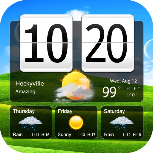 Awesome Live Weather Clock