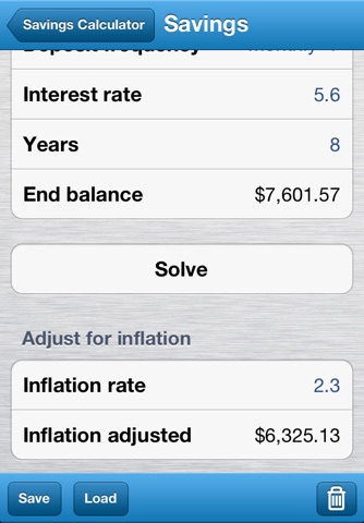 Savings Calculator - Retirement, College, Home, Car, & Vacation Goals screenshot 2