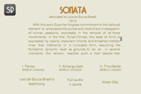 Sonata Brasileira screenshot 2