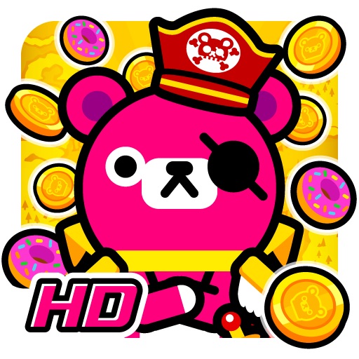 Pirate and Coins - Pinko Bear HD iOS App