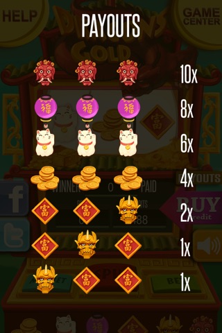 Dragons Gold 777 Slots – Las Vegas Casino Lucky Jackpot Winners Good Fortune Riches screenshot 3