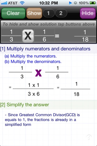 Fractions Multiply & Divide screenshot 3
