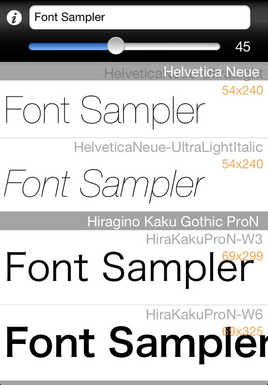 Font Sampler