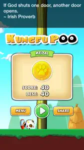 Kung Fu Poo - Tiny Flying Panda screenshot #3 for iPhone