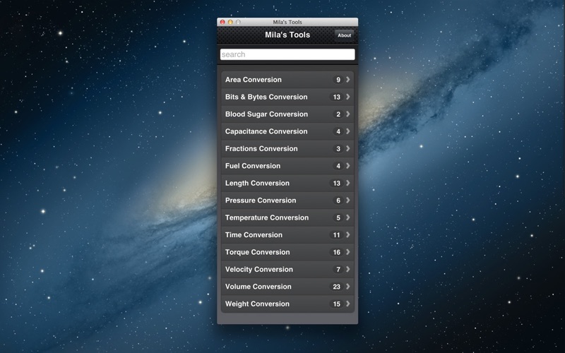 mila's tools - unit converter iphone screenshot 1