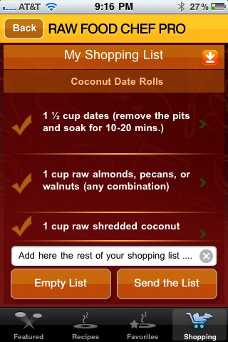 RAW FOOD CHEF PRO screenshot1