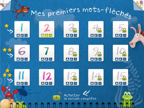 Kidschool : my first criss-cross puzzle in french LITE screenshot 3