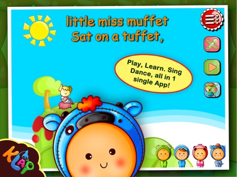 Juke Box HD Lite by KLAP - Learn to Dance, Play with music instruments, Karaoke sing along with popular rhymes. screenshot 3
