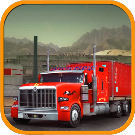 18 Wheels Truck Driver 3D Icon