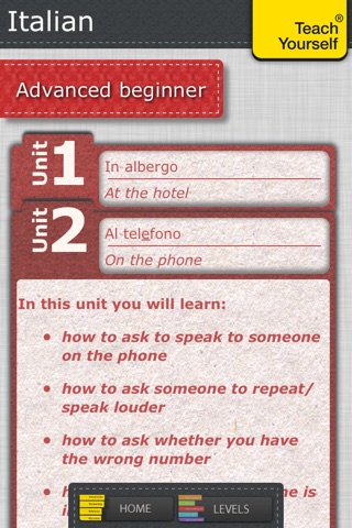 Italian: Teach Yourself® – Complete screenshot 2