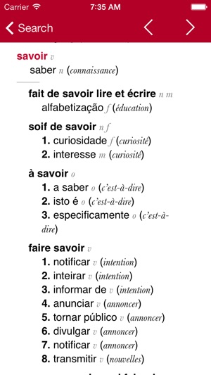 French-Portuguese Dictionary from Accio(圖2)-速報App