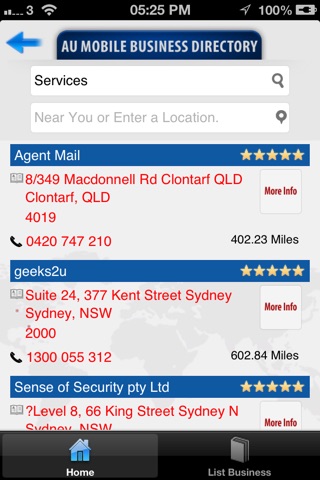 AU Mobile Business Directory screenshot 3