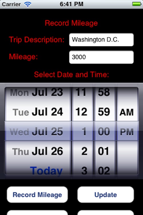 Business Mileage Recorder