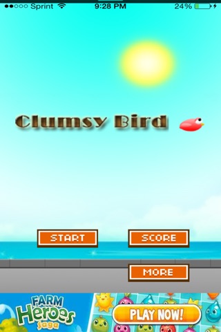 Clumsy Bird Free Arcade Game screenshot 3