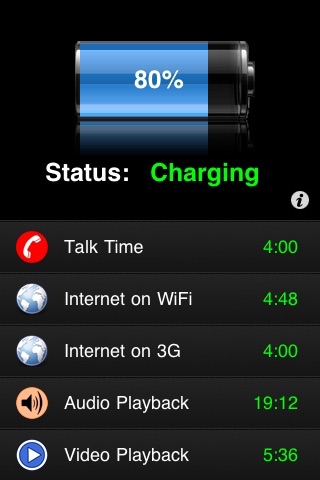 battery life free! iphone screenshot 1